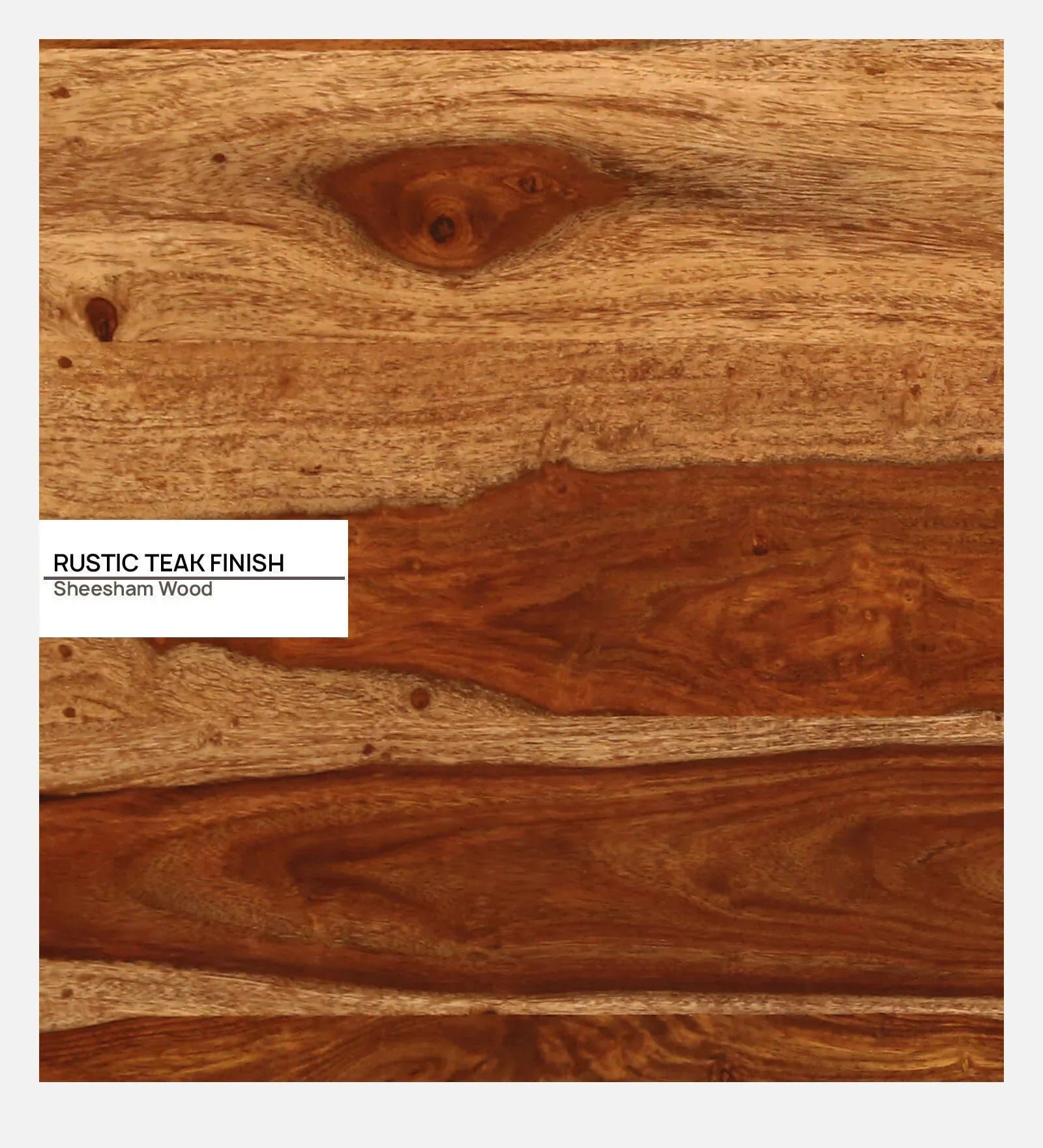 Sheesham Wood Trunk in Scratch Resistant Rustic Teak Finish - Image 2