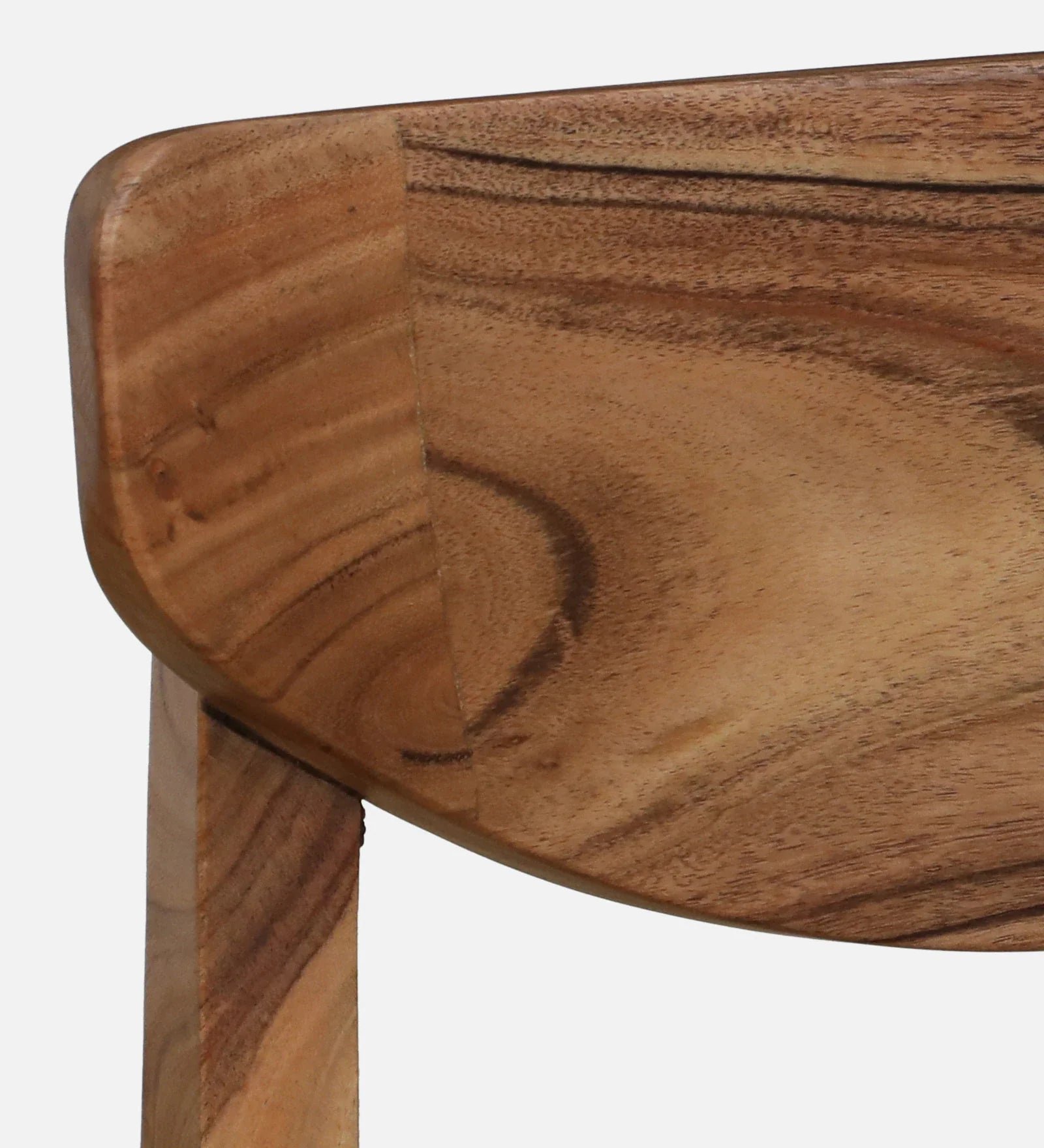 Wood 2 Seater Bar Table Set In Natural Finish - Image 2