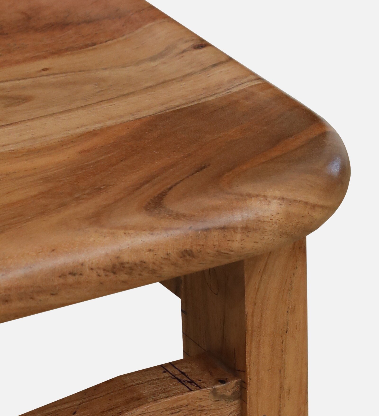 Wood 2 Seater Bar Table Set In Natural Finish - Image 15
