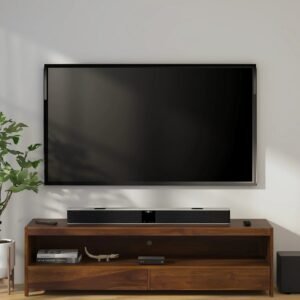 Sheesham Wood TV Console in Scratch Resistant Provincial Teak Finish for TVs up to 70"