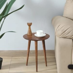 Blois Mango Wood End Table In Tubbaq Finish