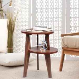 Lily End Table in Asian Walnut Finish