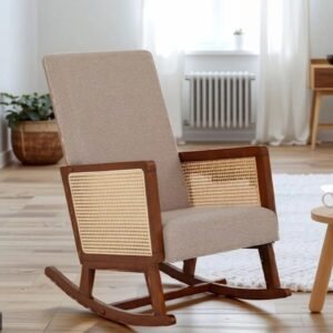 Vega Rocking Chair in Brown Finish