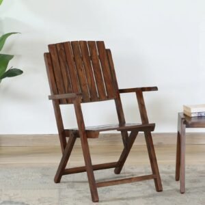 Sheesham Wood Folding Chair In Provincial Teak Finish