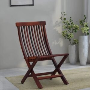 Sheesham Wood Folding Chair In Scratch Resistant Provincial Teak Finish