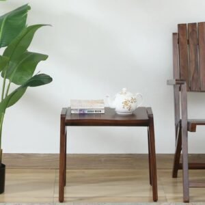 Eupen Sheesham Wood End Table In Provincial Teak Finish