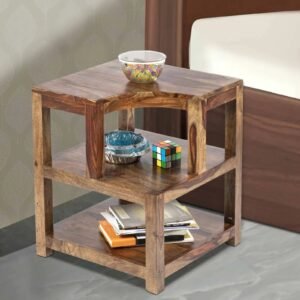 Allen End Table in Teak Finish