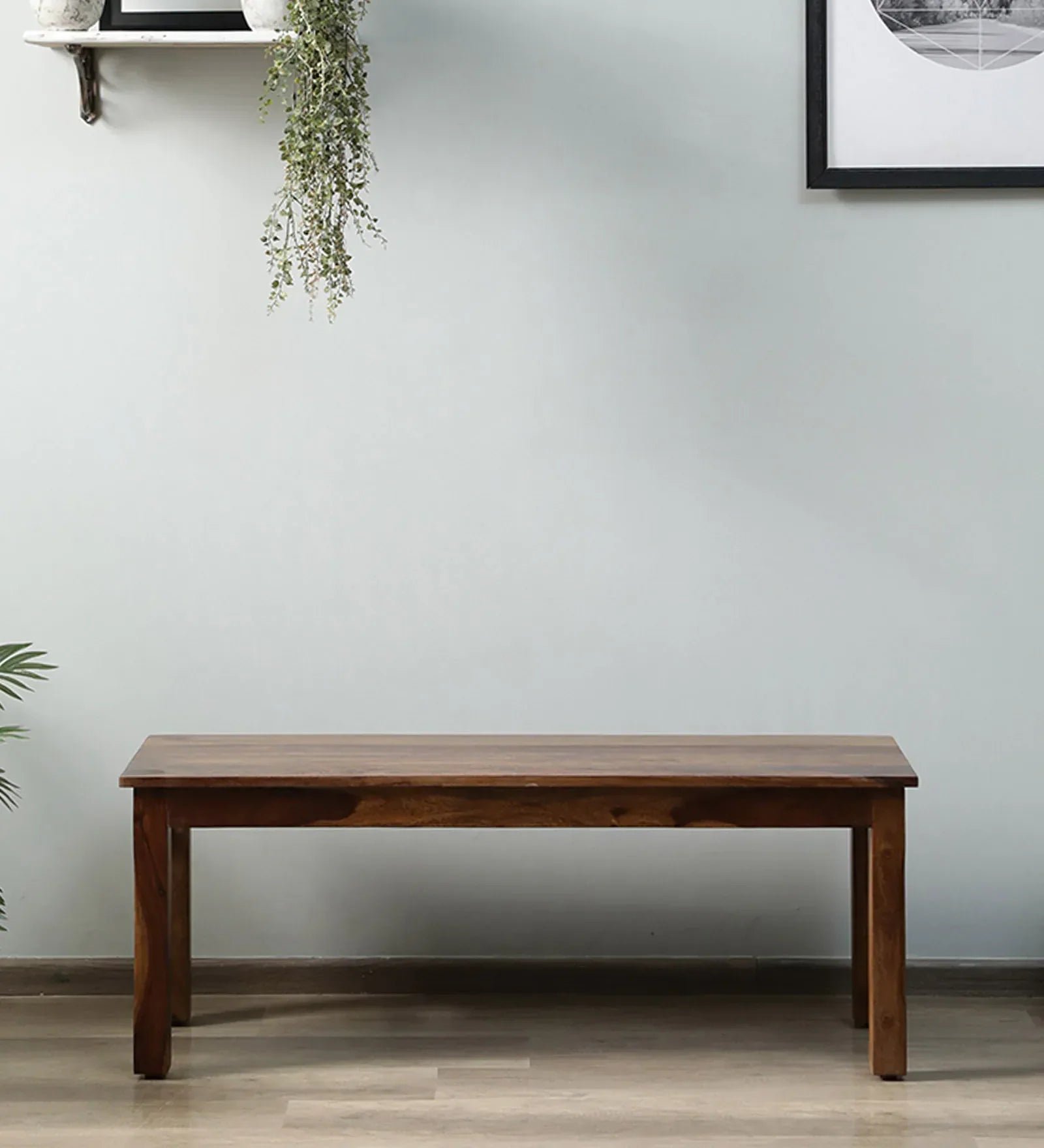 Sheesham Wood Bench In Provincial Teak Finish