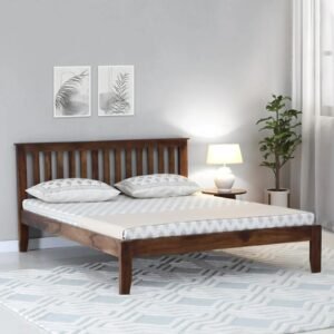 Sheesham Wood Queen Size Bed ( 60 X 72 ) In Provincial Teak Finish