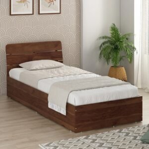 Single Bed In Sheesham Finish With Box Storage