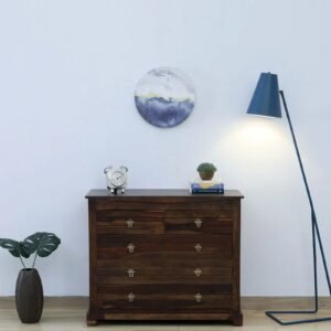 Sheesham Wood Chest Of Drawers in Scratch Resistant Provincial Teak Finish