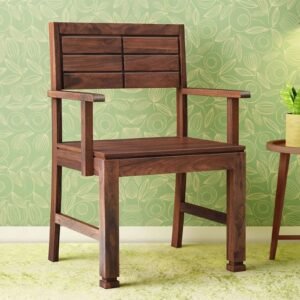 Segur Sheesham Wood Arm Chair In Provincial Teak Finish
