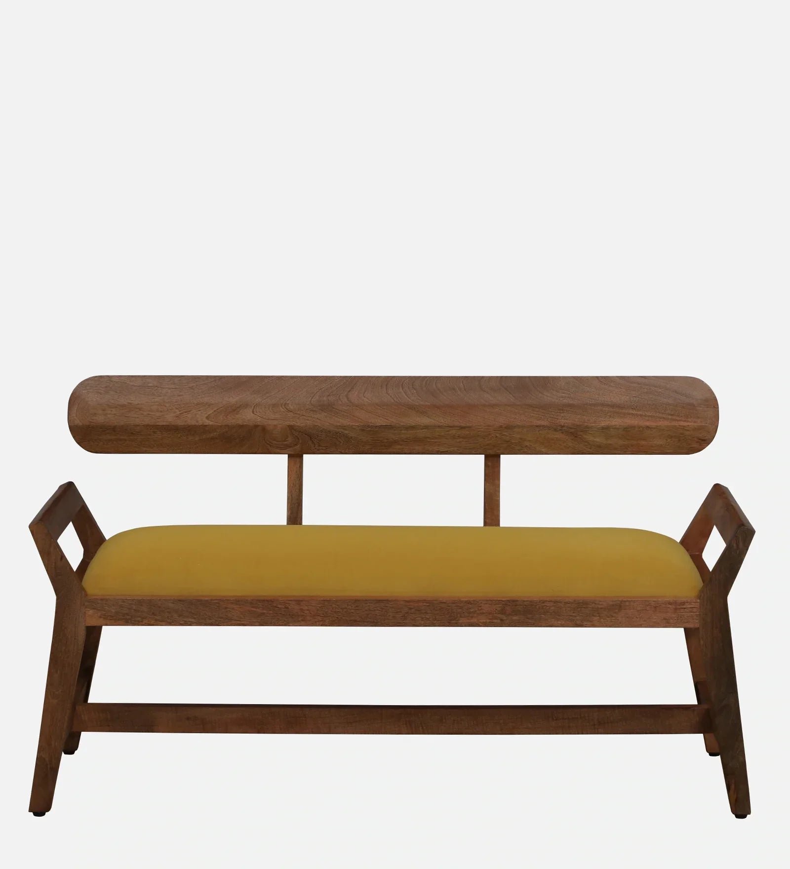 Mango Wood Settee In Natural Finish - Image 4