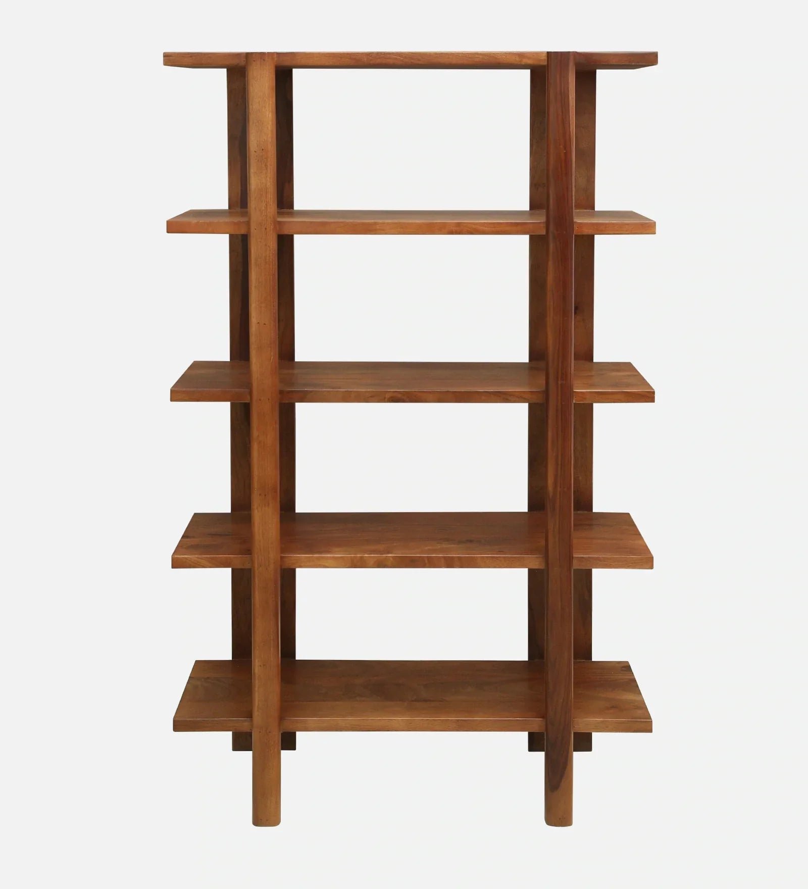 Mango Wood Book Shelf In Walnet Finish - Image 2