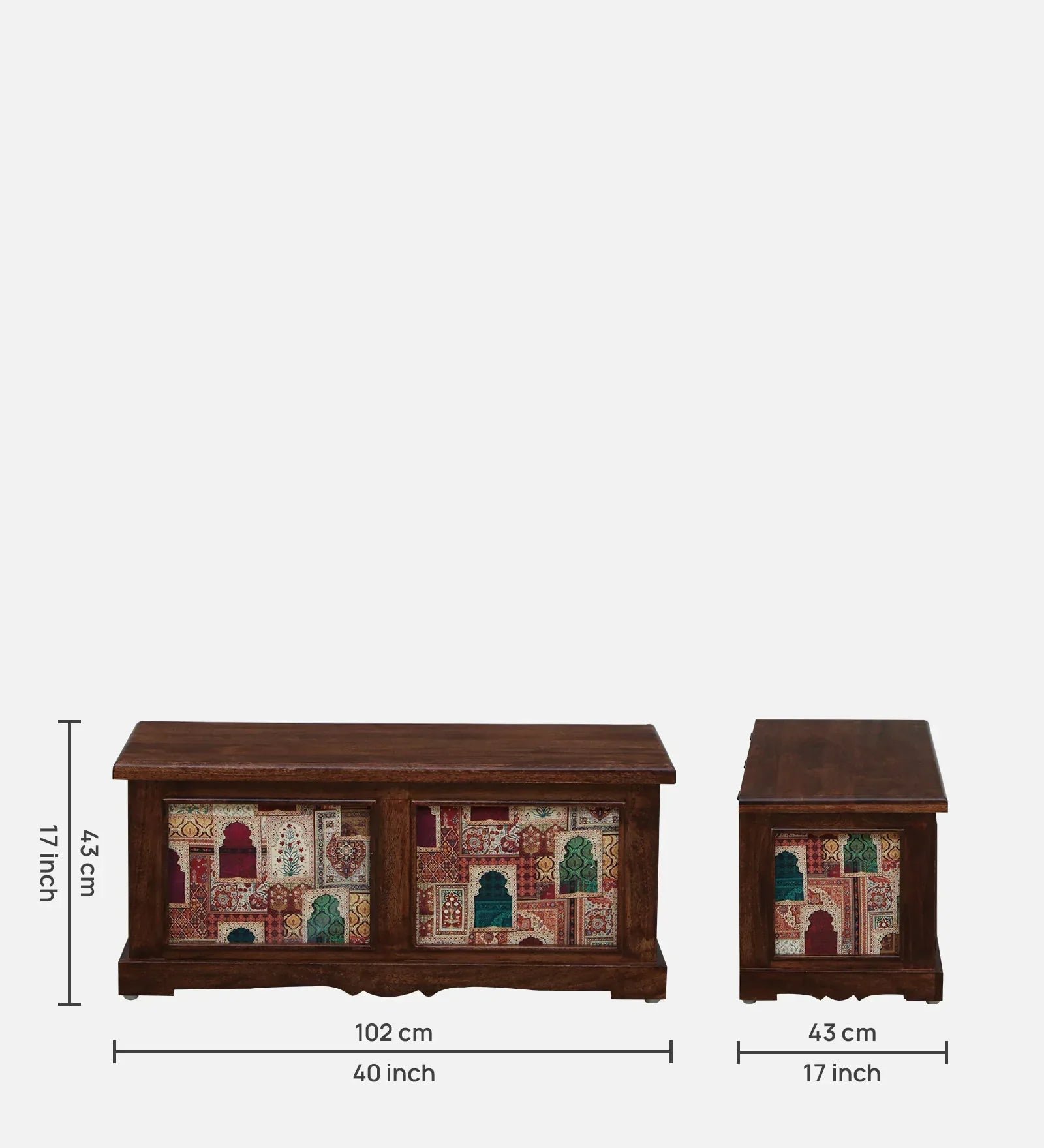 Solid Wood Trunk in Tubbaq Finish - Image 3