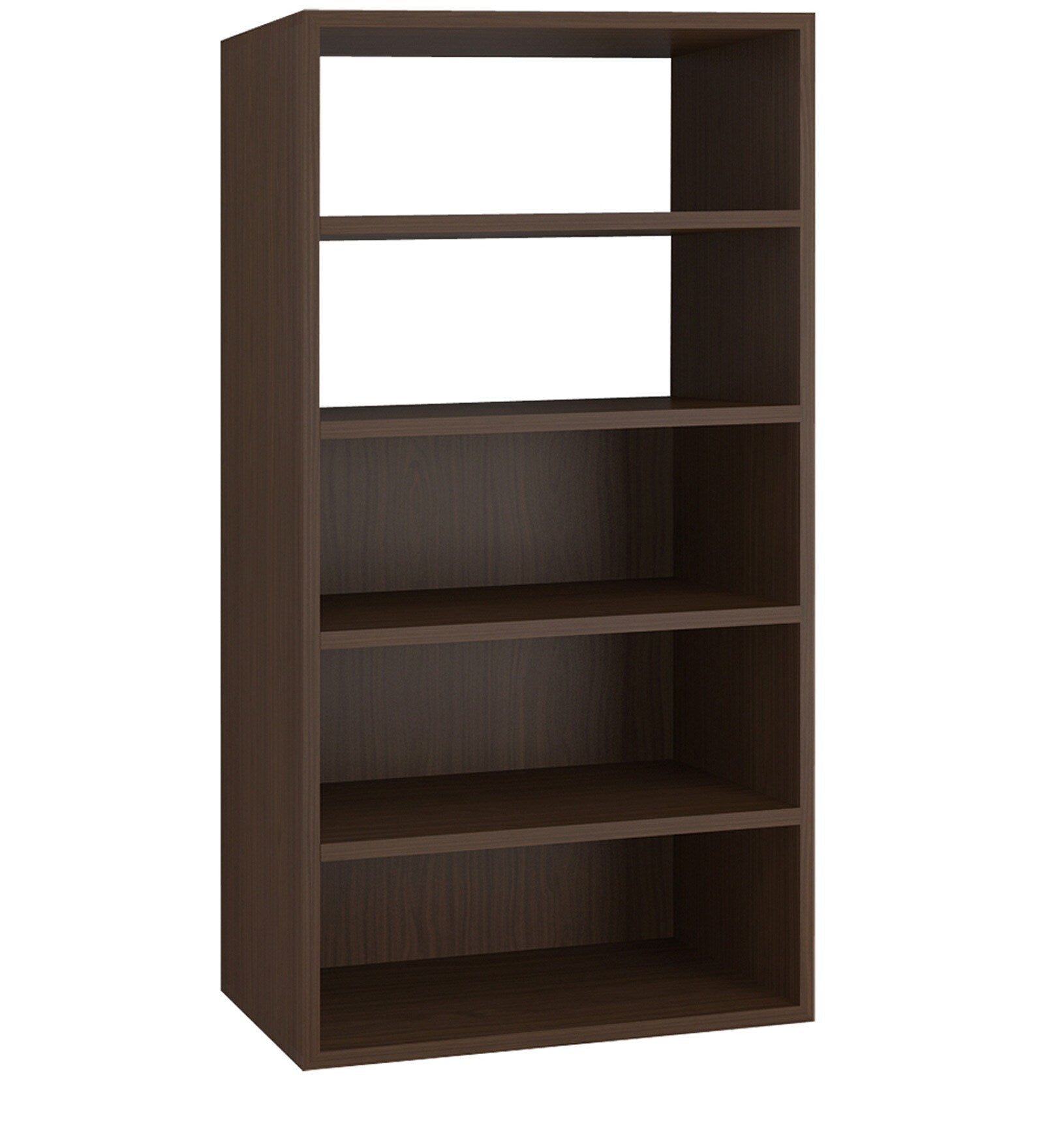 Display Unit Cum Bookshelf In Coffee Walnut Finish - Image 6