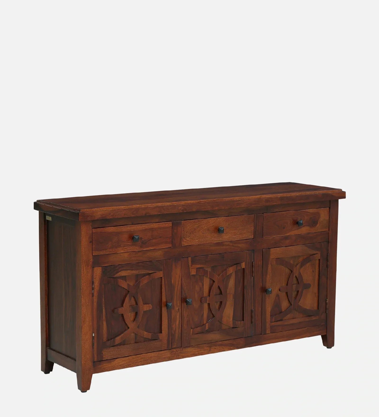 Sheesham Wood Sideboard in Scratch Resistant Honey Oak Finish - Image 3