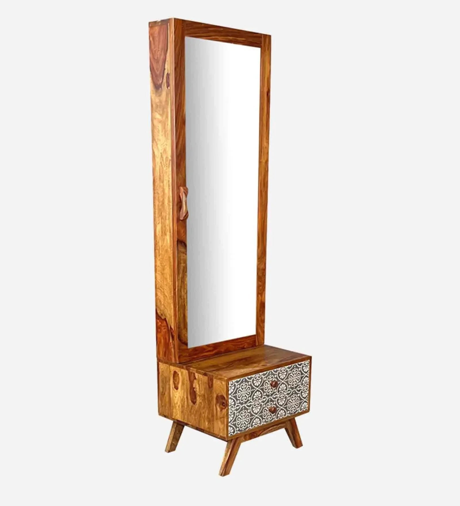 Sheesham Wood Dresser in Teak Finish - Image 3