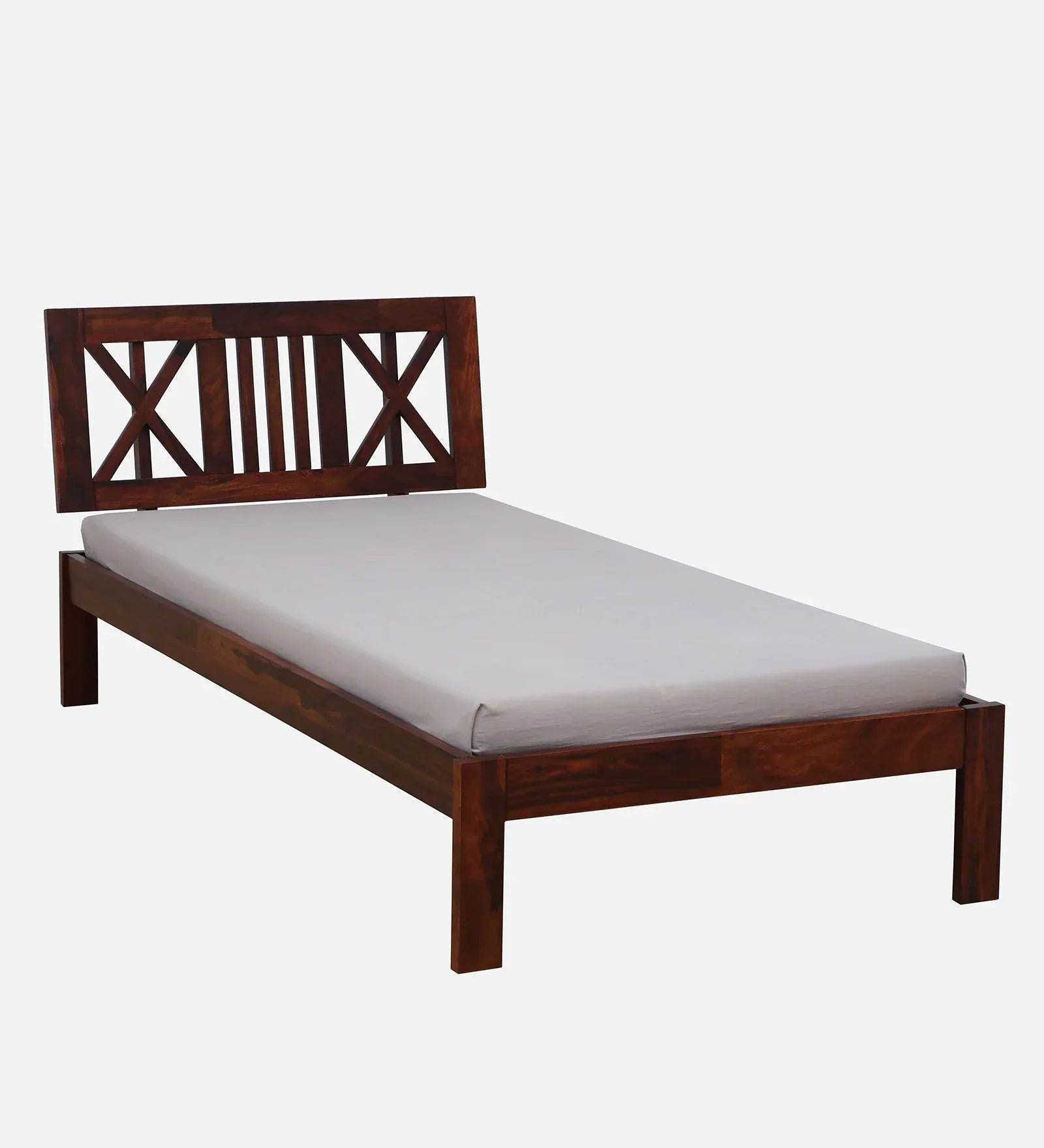 Sheesham Wood Single Bed In Honey Oak Finish - Image 3