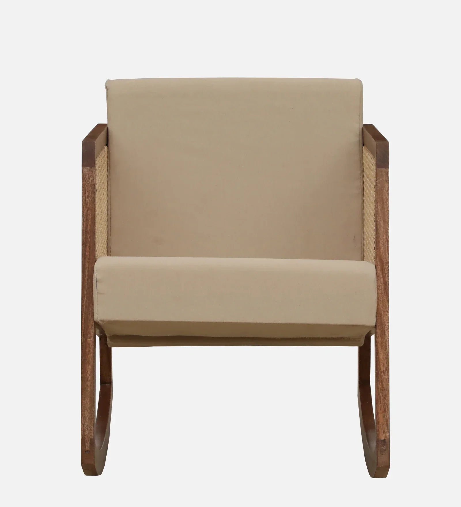 Baarn Mango Wood Rocking Chair In Rustic Teak Finish - Image 4