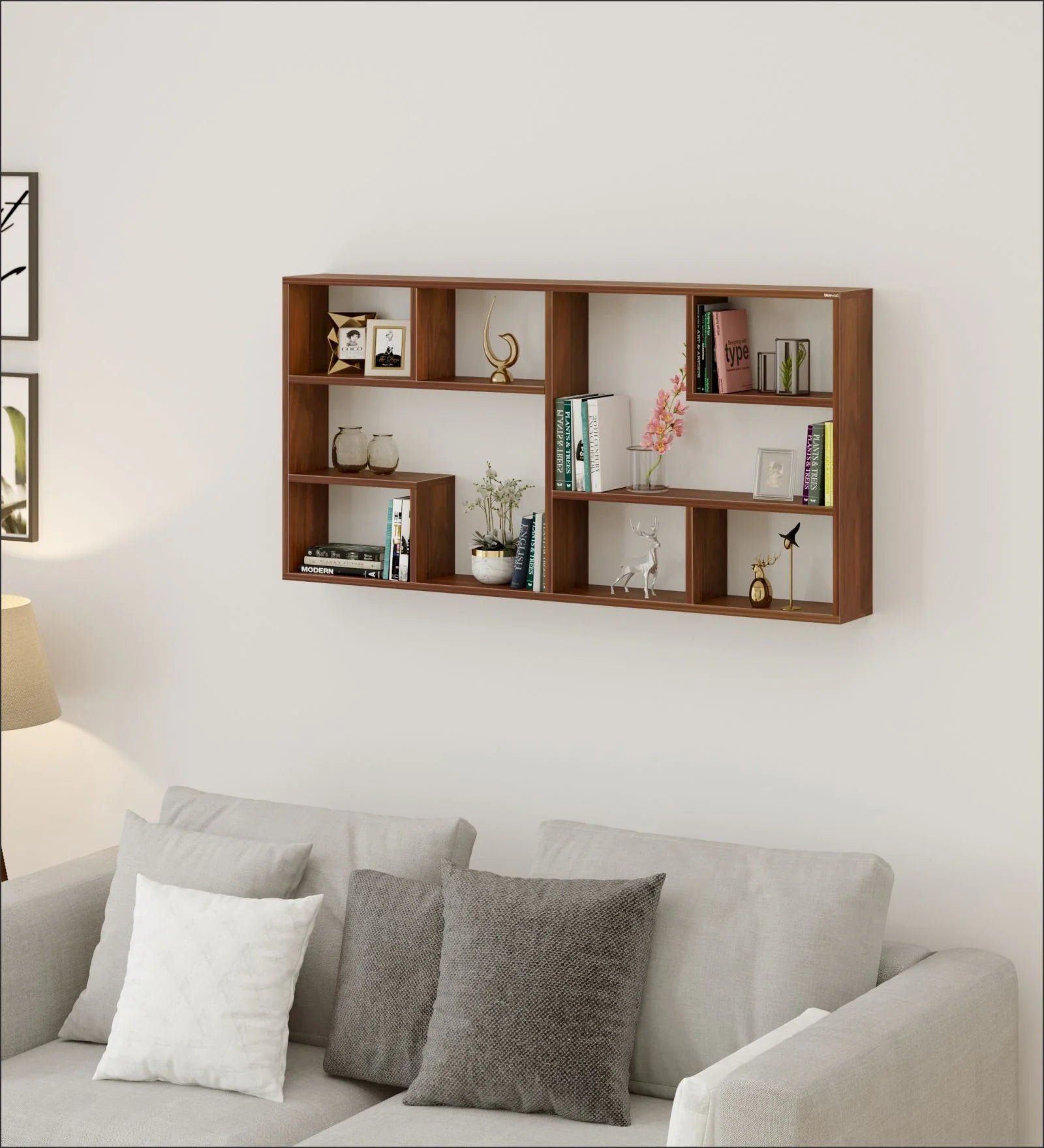 Sheesham Wood Wall Mounted Floating Shelf - Image 6