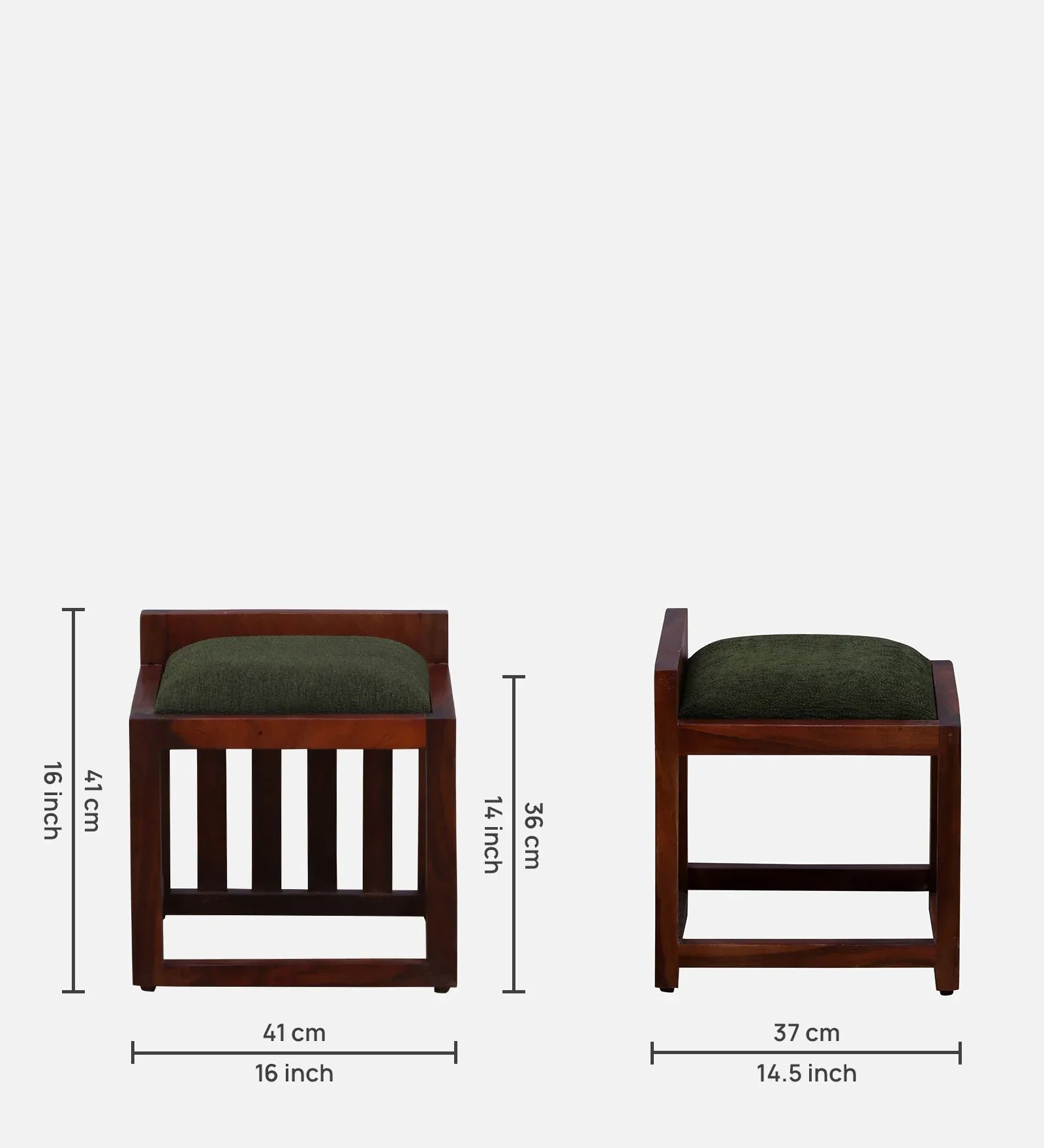 Sheesham Wood Dresser in Honey Oak Finish With Stool - Image 8