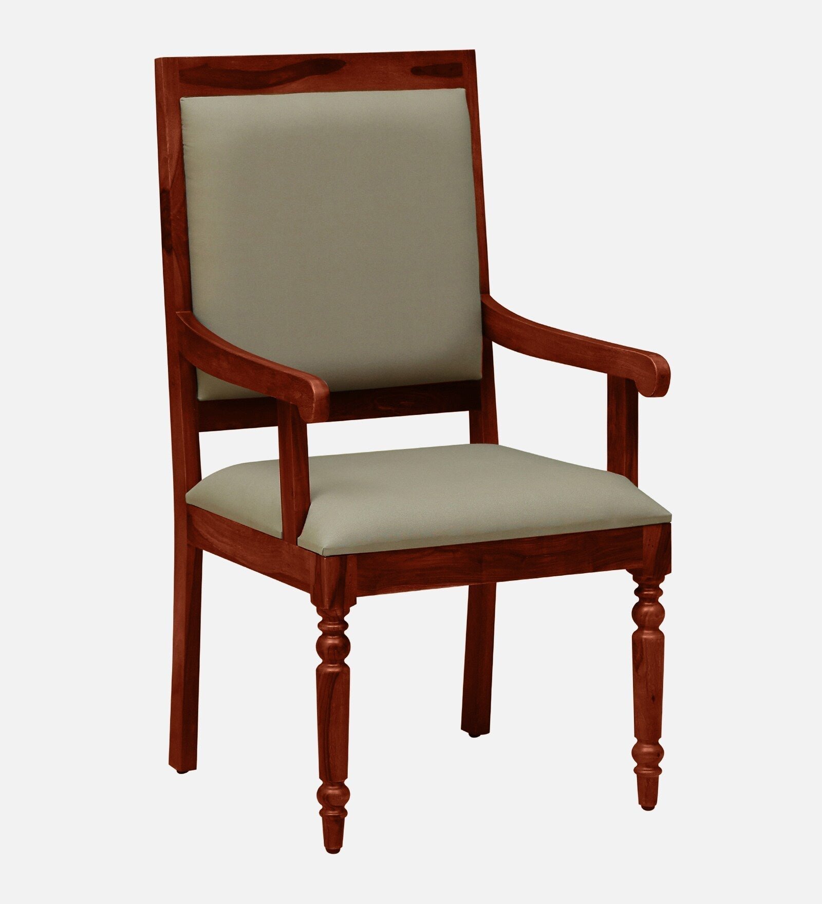 Warren Sheesham Wood Arm Chair In Honey Oak Finish - Image 6