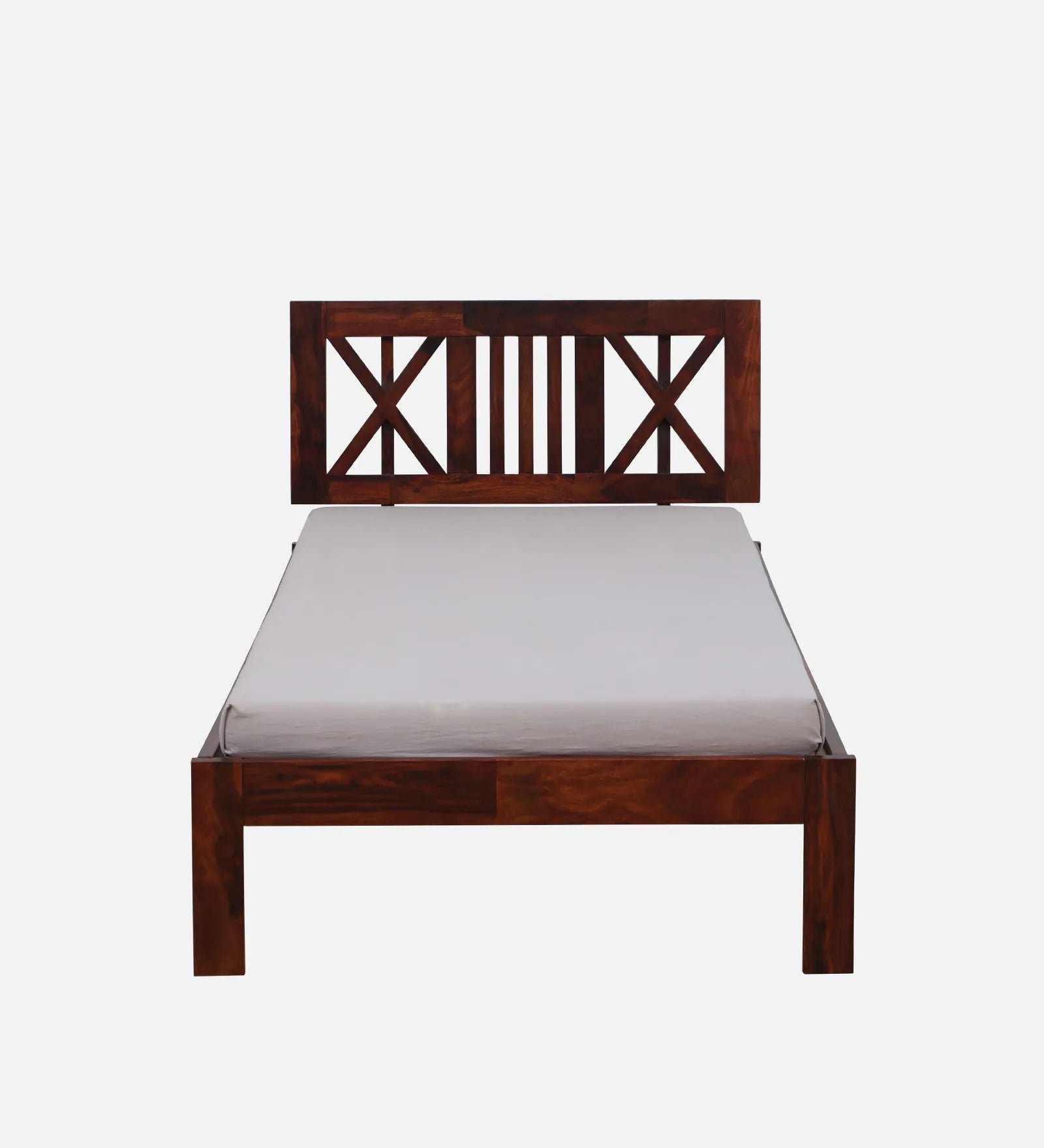 Sheesham Wood Single Bed In Honey Oak Finish - Image 4