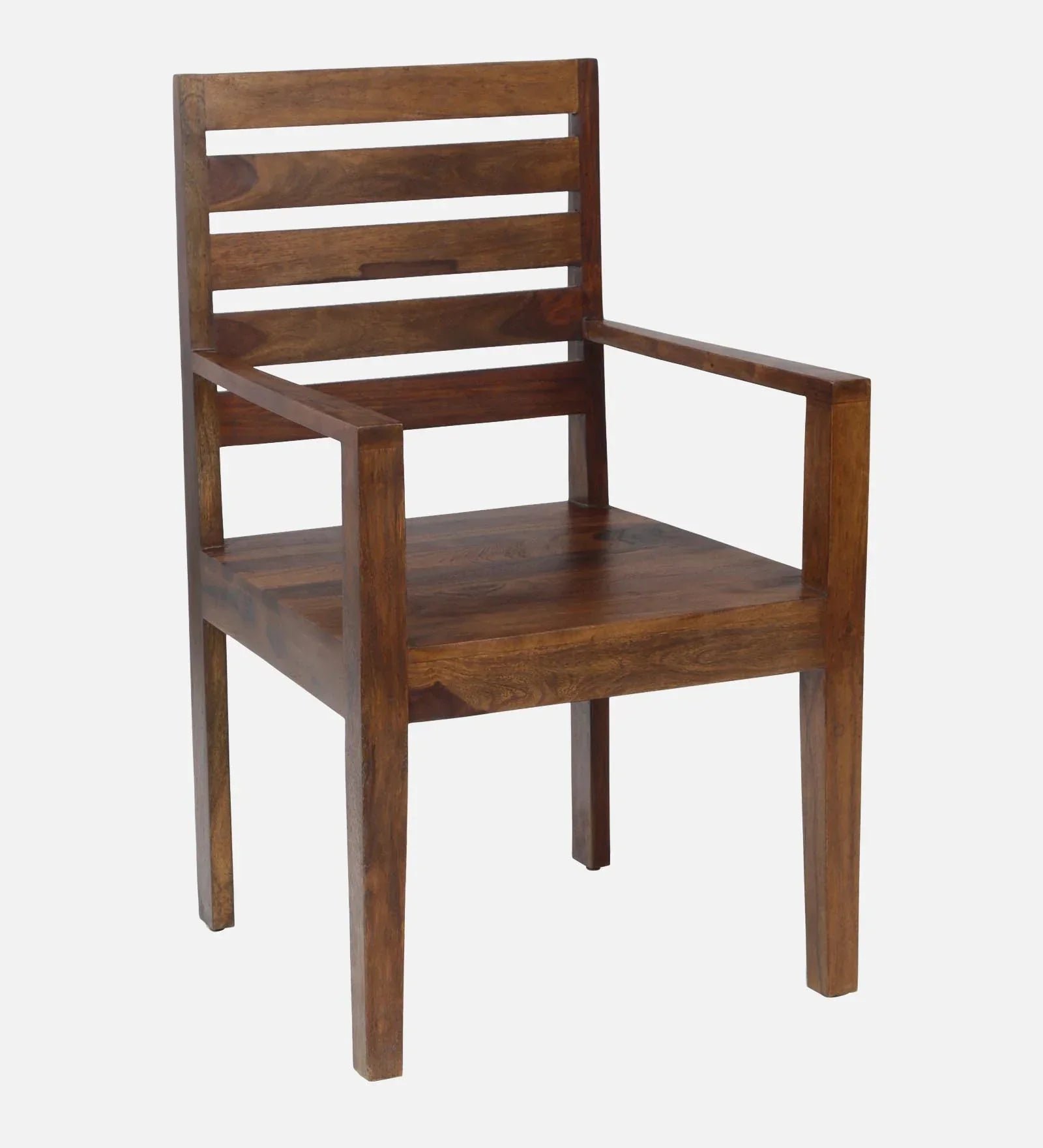 Stigen Sheesham Wood Arm Chair In Provincial Teak Finish - Image 5
