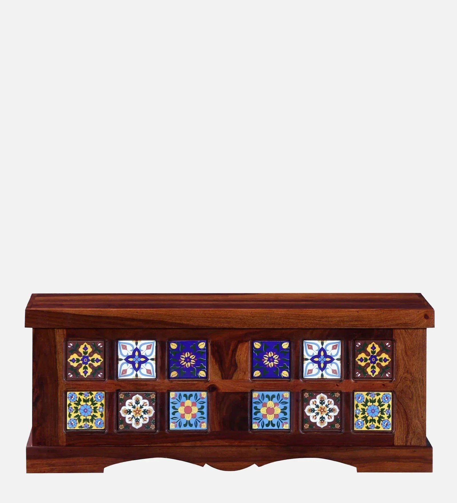 Sheesham Wood Trunk in Honey Oak Finish - Image 5