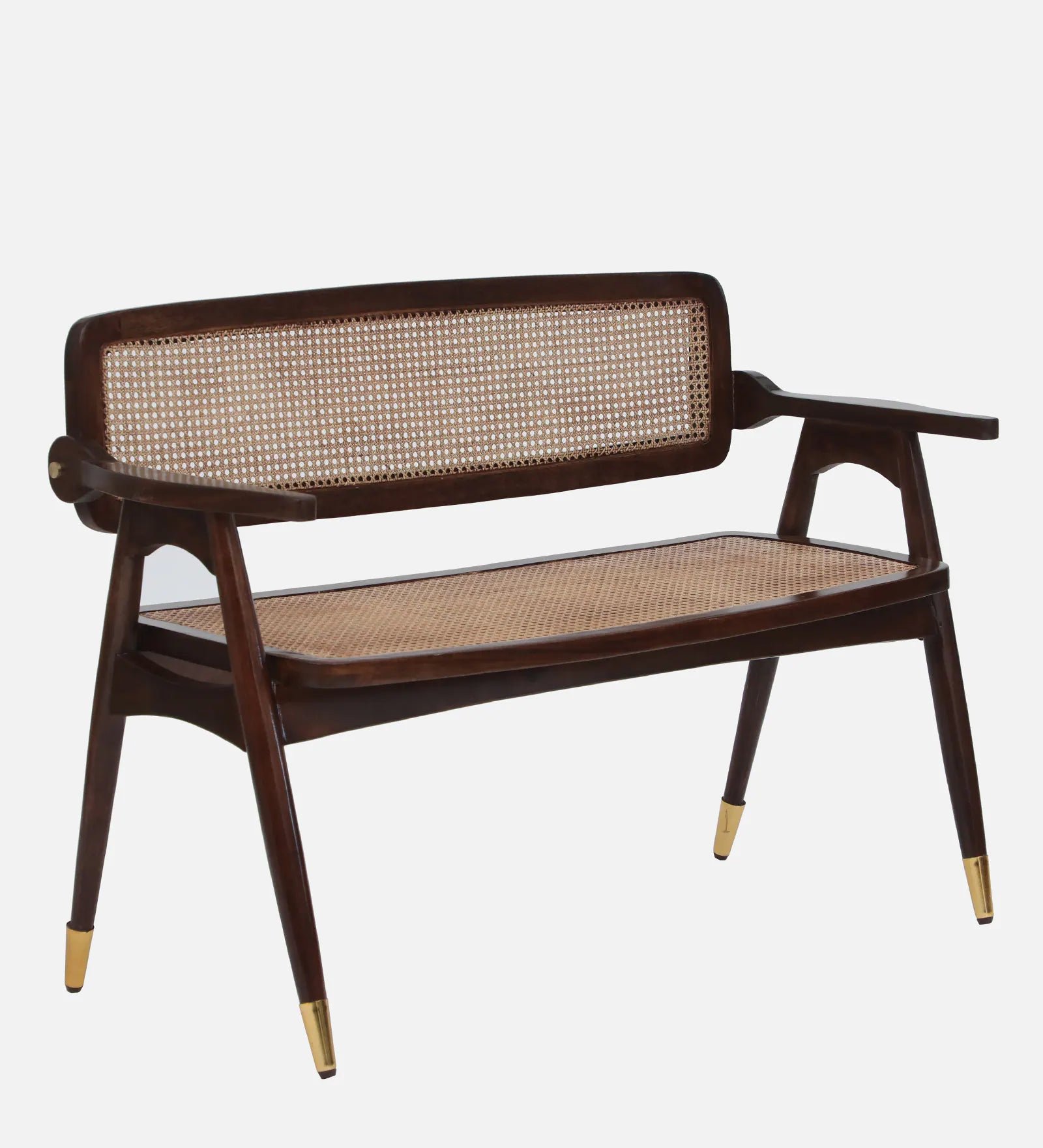 Solid Wood Settee In Tubbaq Finish - Image 4