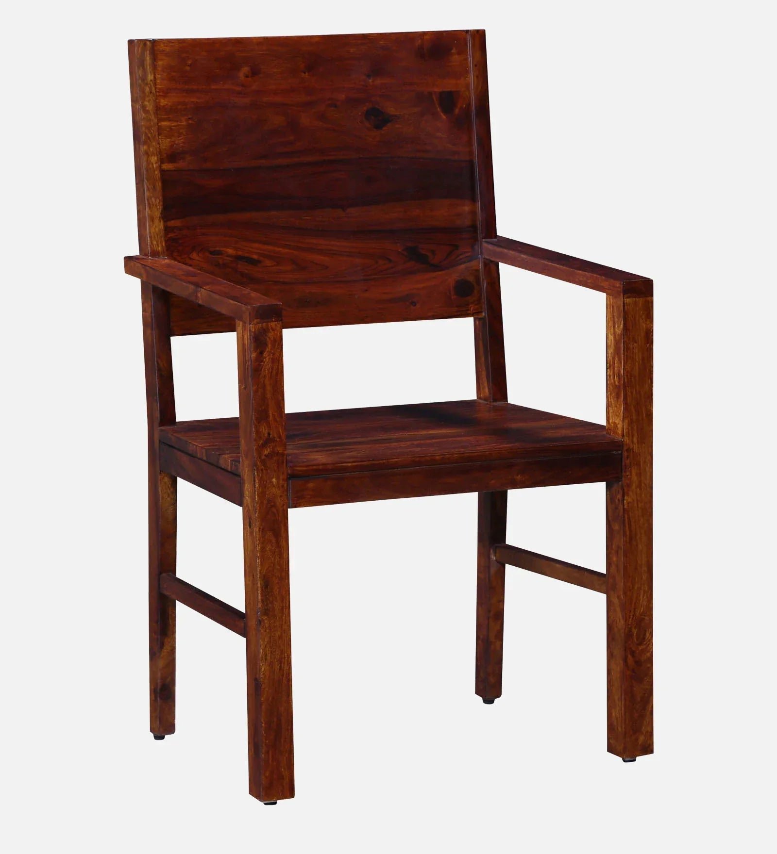 Oriel Sheesham Wood Arm Chair In Honey Oak Finish - Image 6