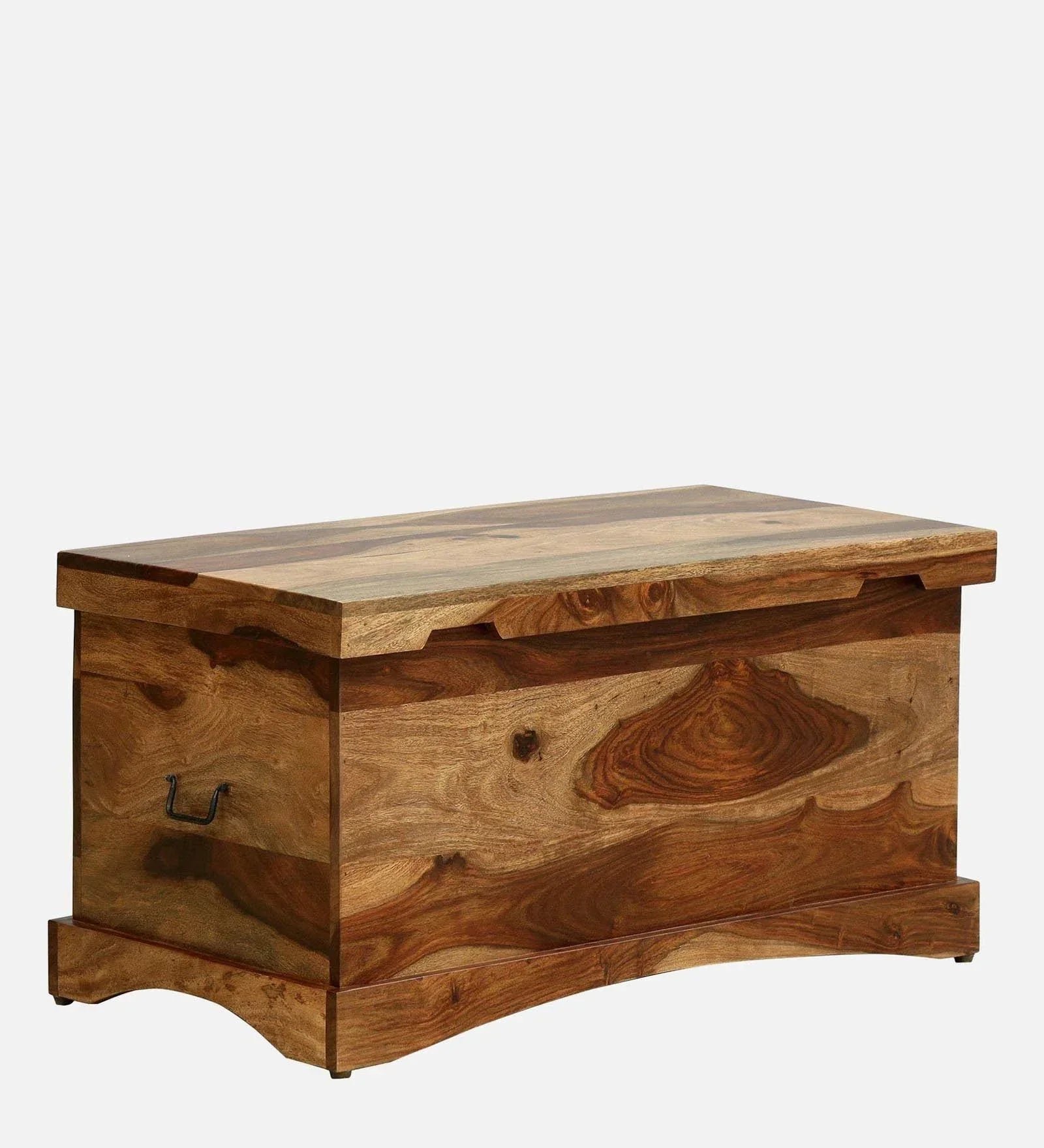 Sheesham Wood Trunk in Scratch Resistant Rustic Teak Finish - Image 5