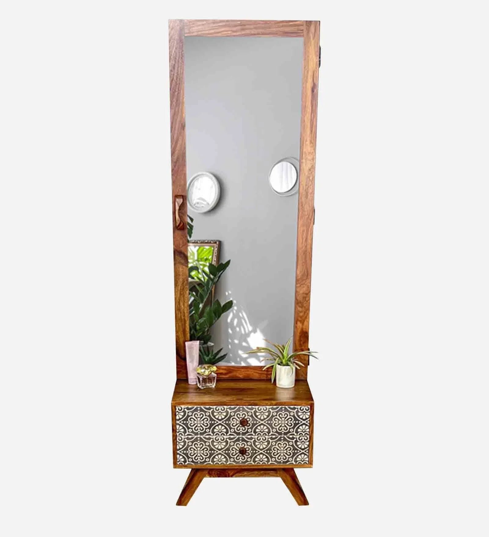Sheesham Wood Dresser in Teak Finish - Image 4