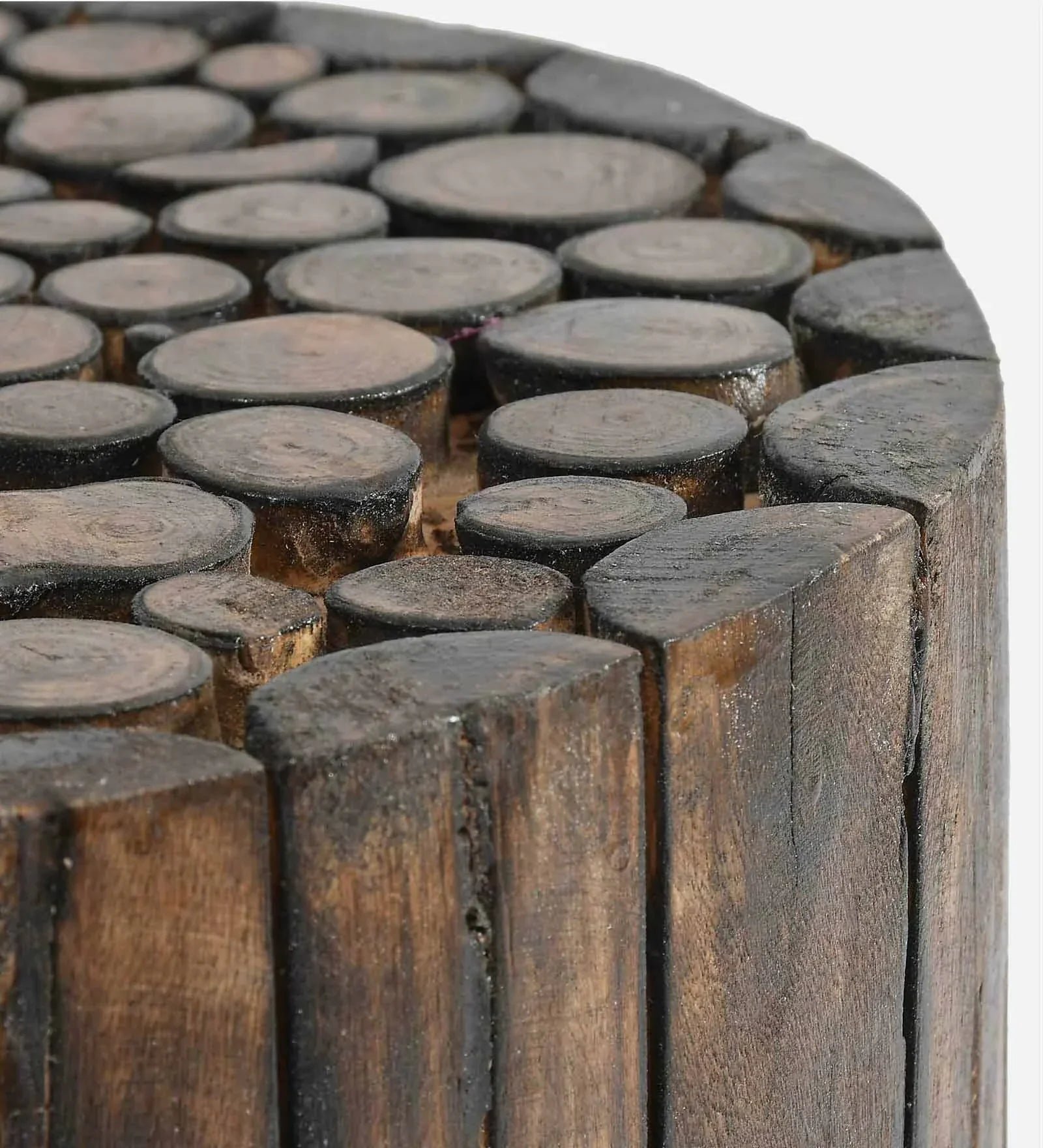 Solid Wood Foot Stool in Brown Colour - Image 4