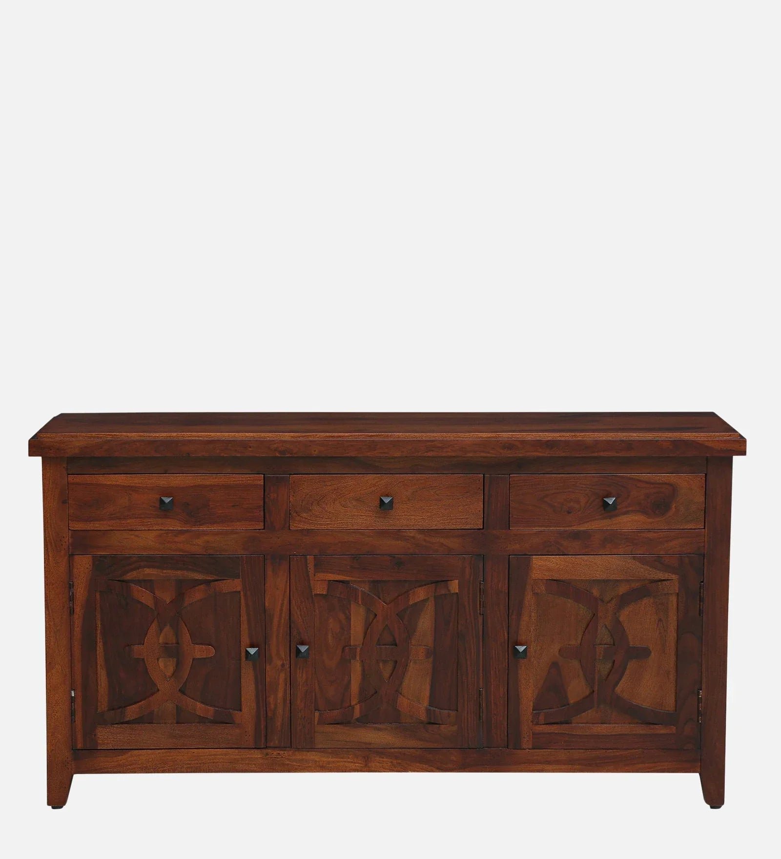 Sheesham Wood Sideboard in Scratch Resistant Honey Oak Finish - Image 4