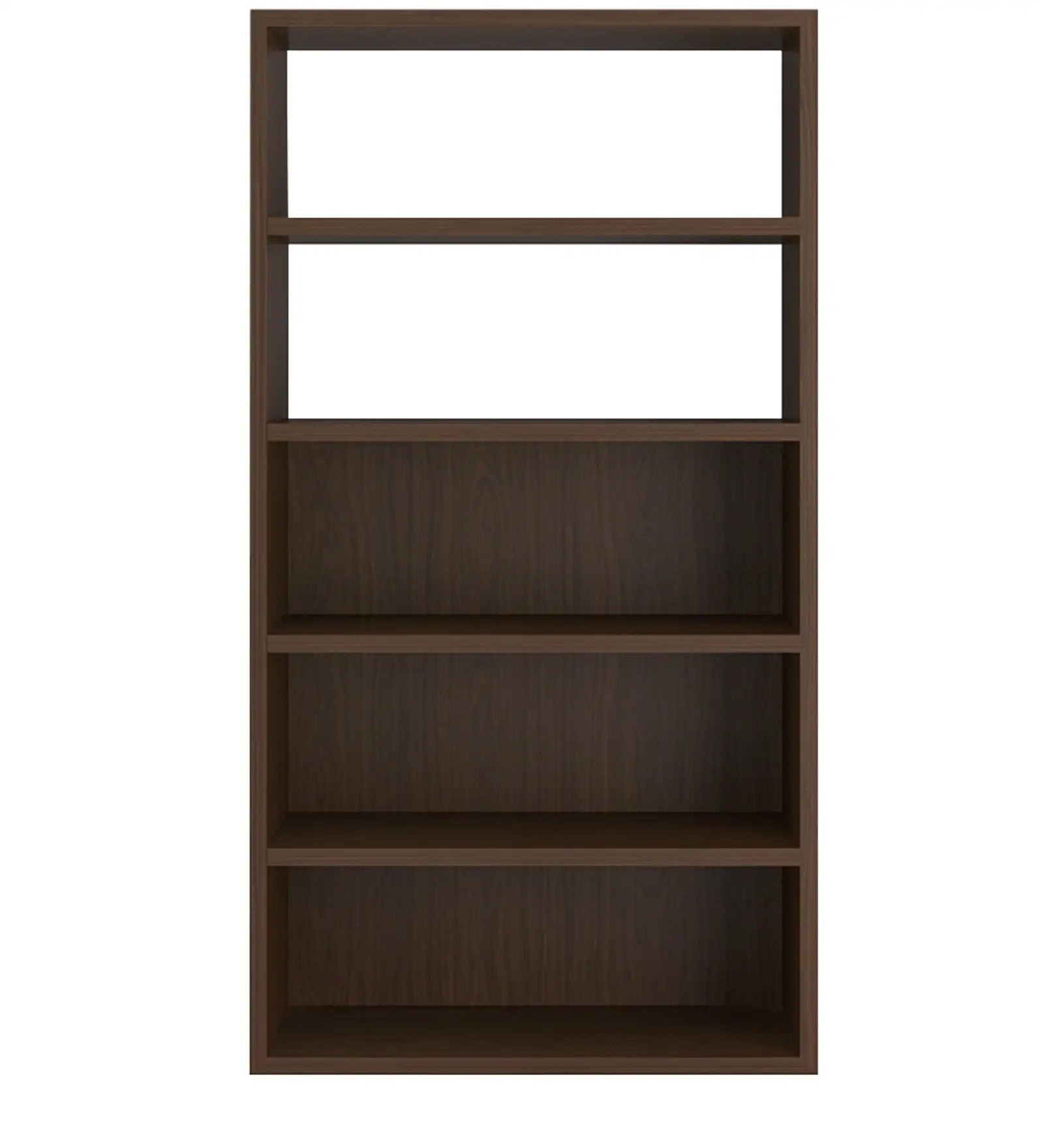 Display Unit Cum Bookshelf In Coffee Walnut Finish - Image 4
