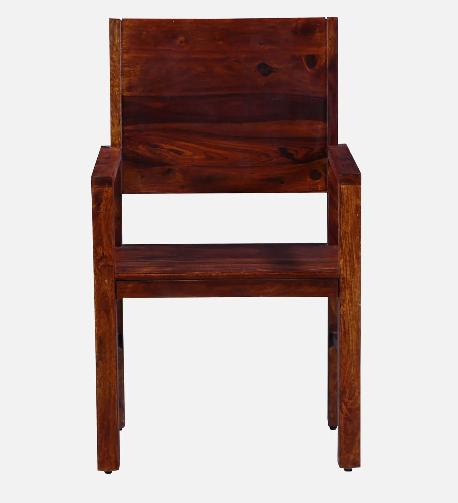 Oriel Sheesham Wood Arm Chair In Honey Oak Finish - Image 7
