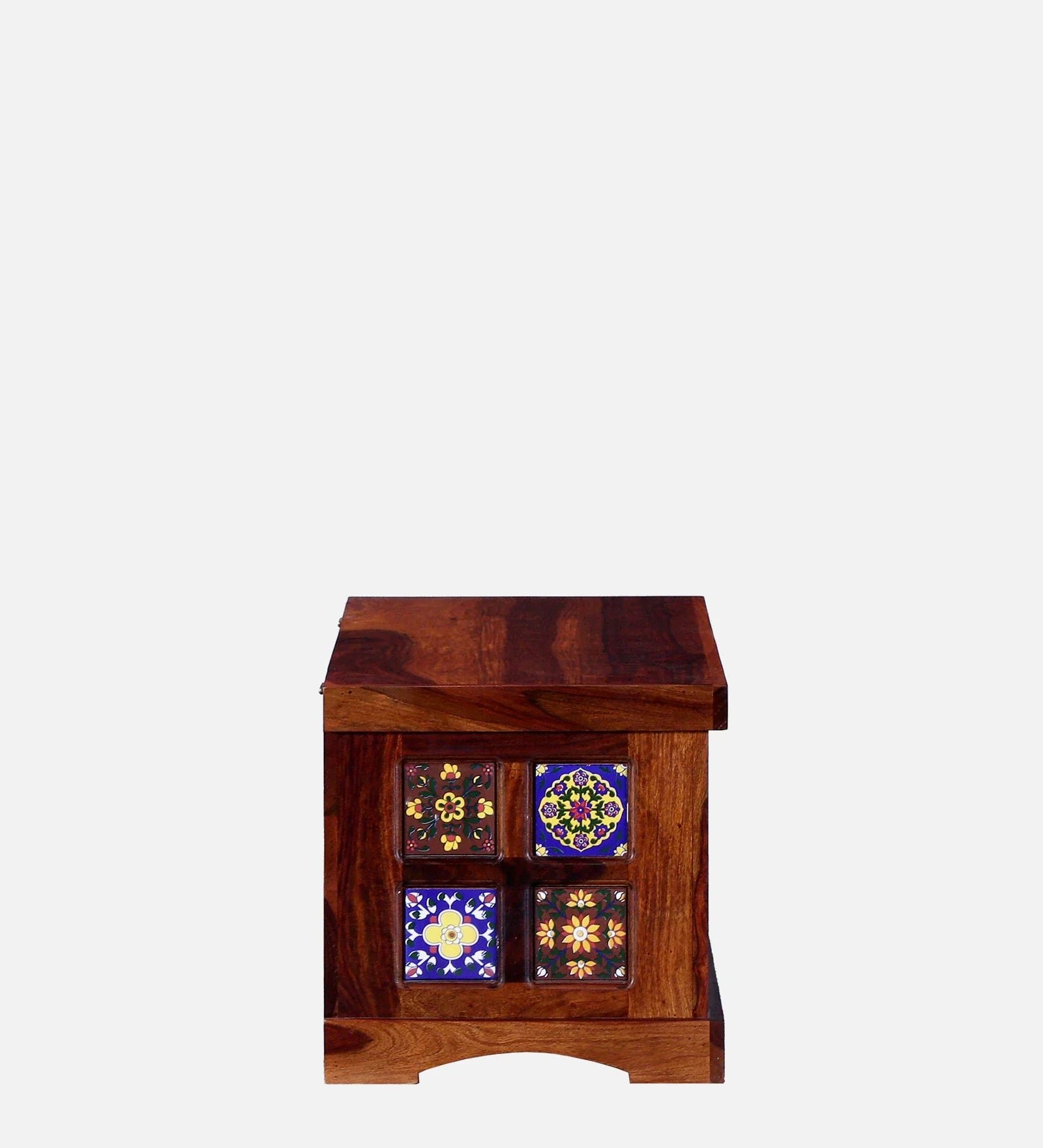 Sheesham Wood Trunk in Honey Oak Finish - Image 6
