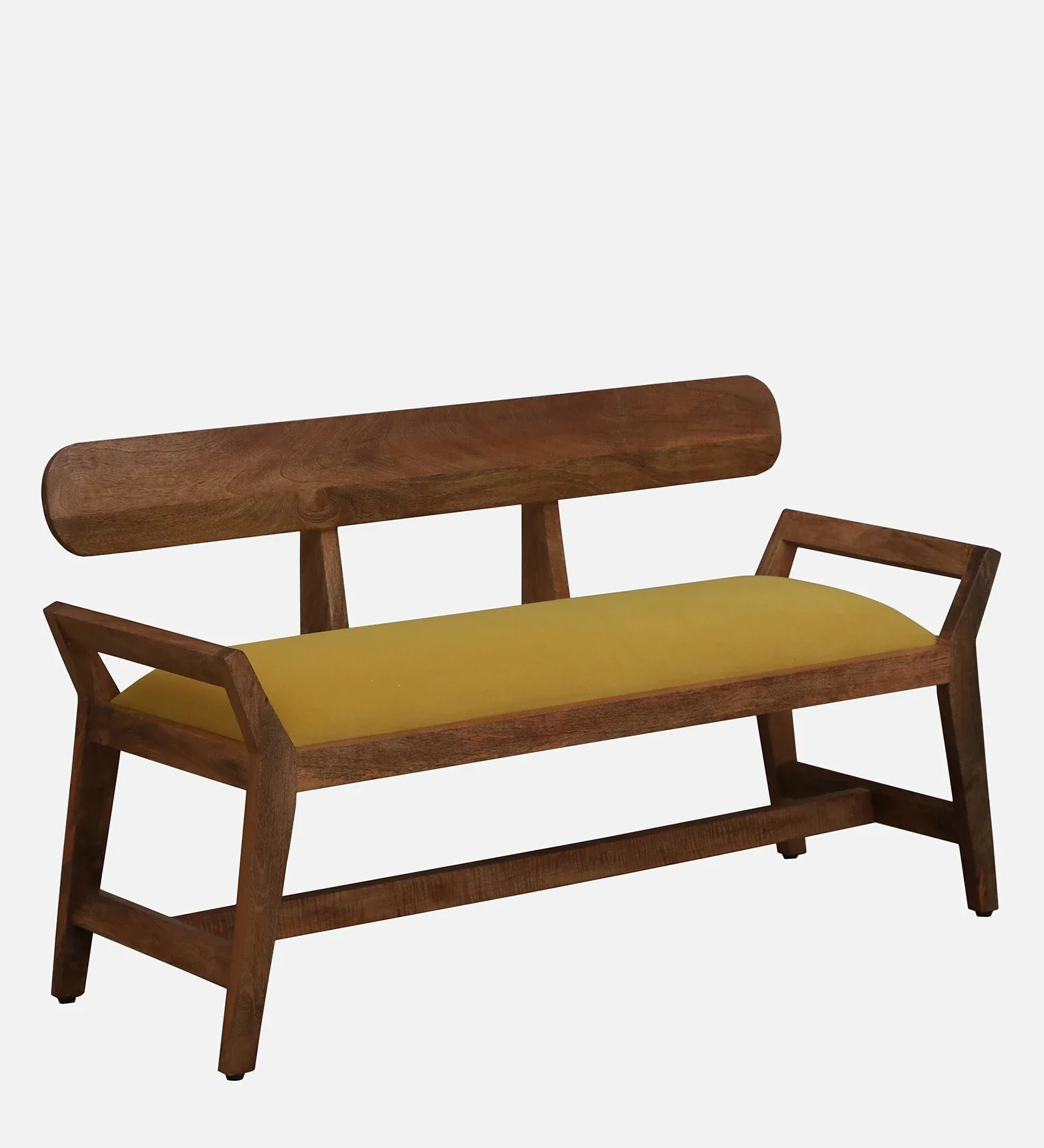 Mango Wood Settee In Natural Finish - Image 7
