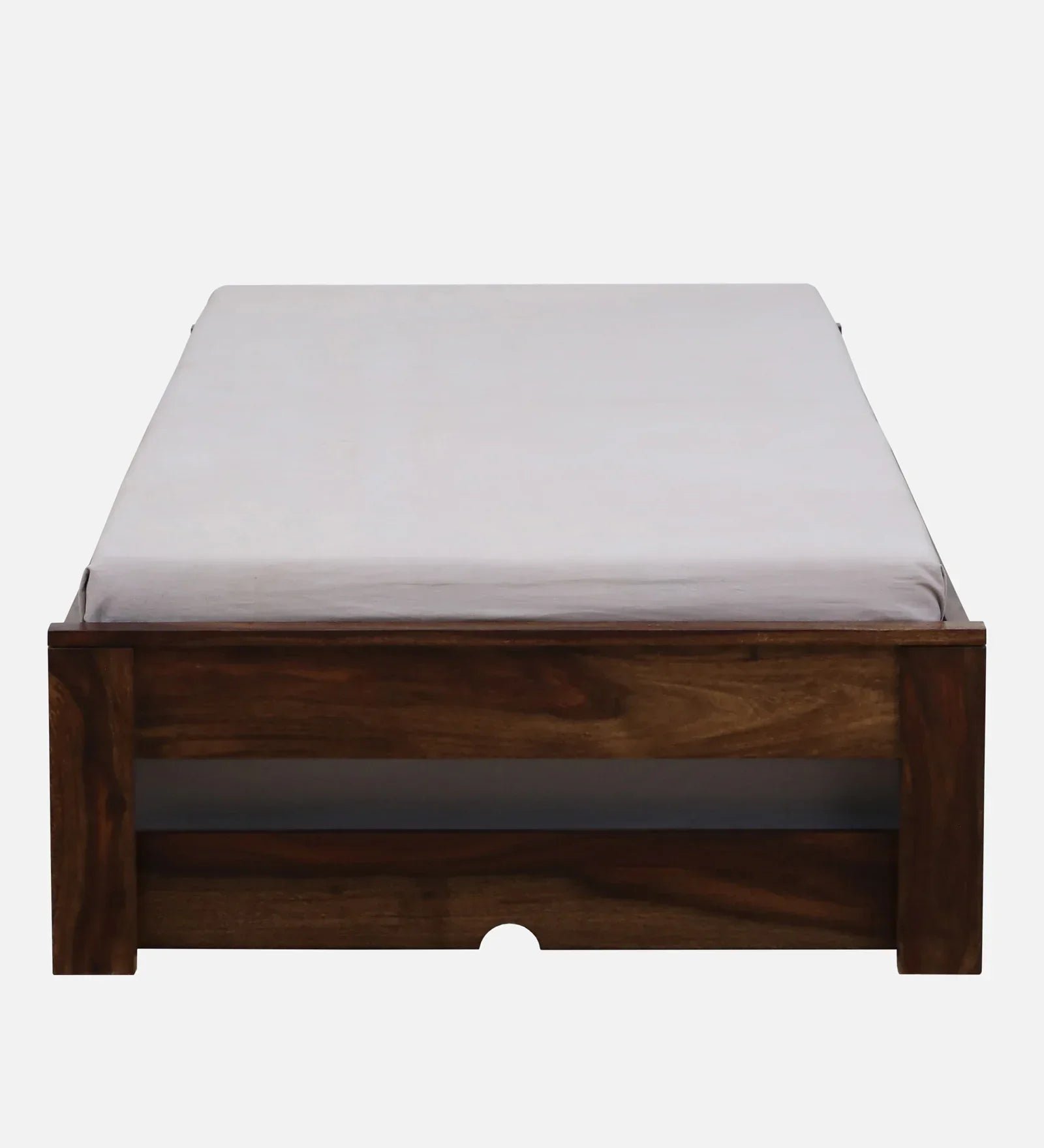 Sheesham Wood Single Bed In Provincial Teak Finish With Trundle - Image 9