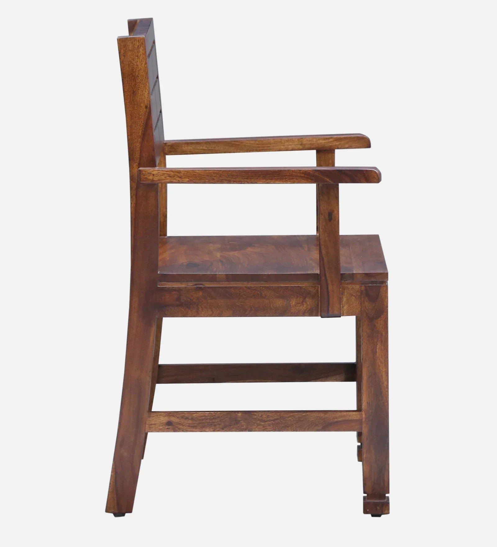 Segur Sheesham Wood Arm Chair In Provincial Teak Finish - Image 5