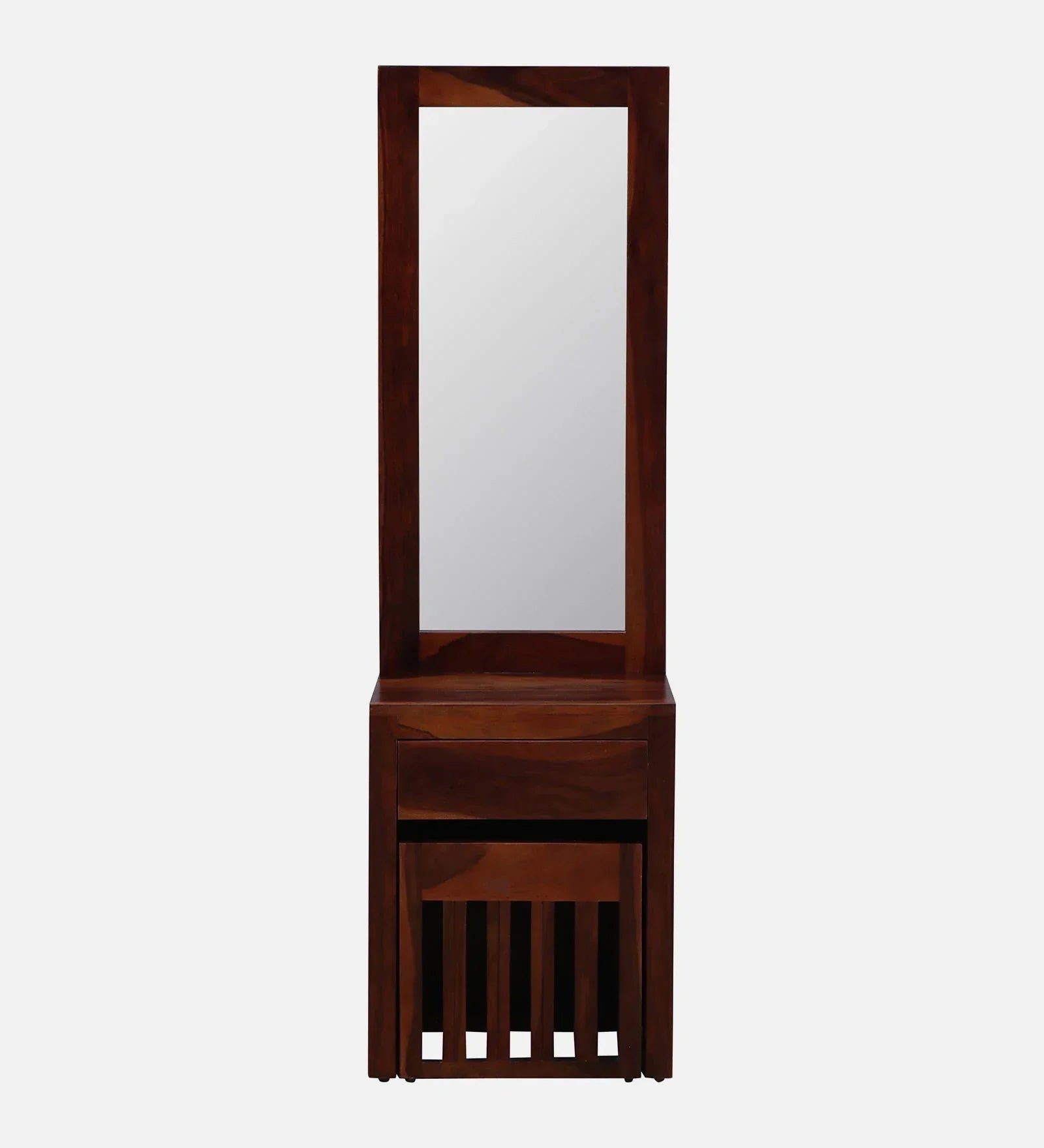 Sheesham Wood Dresser in Honey Oak Finish With Stool - Image 10