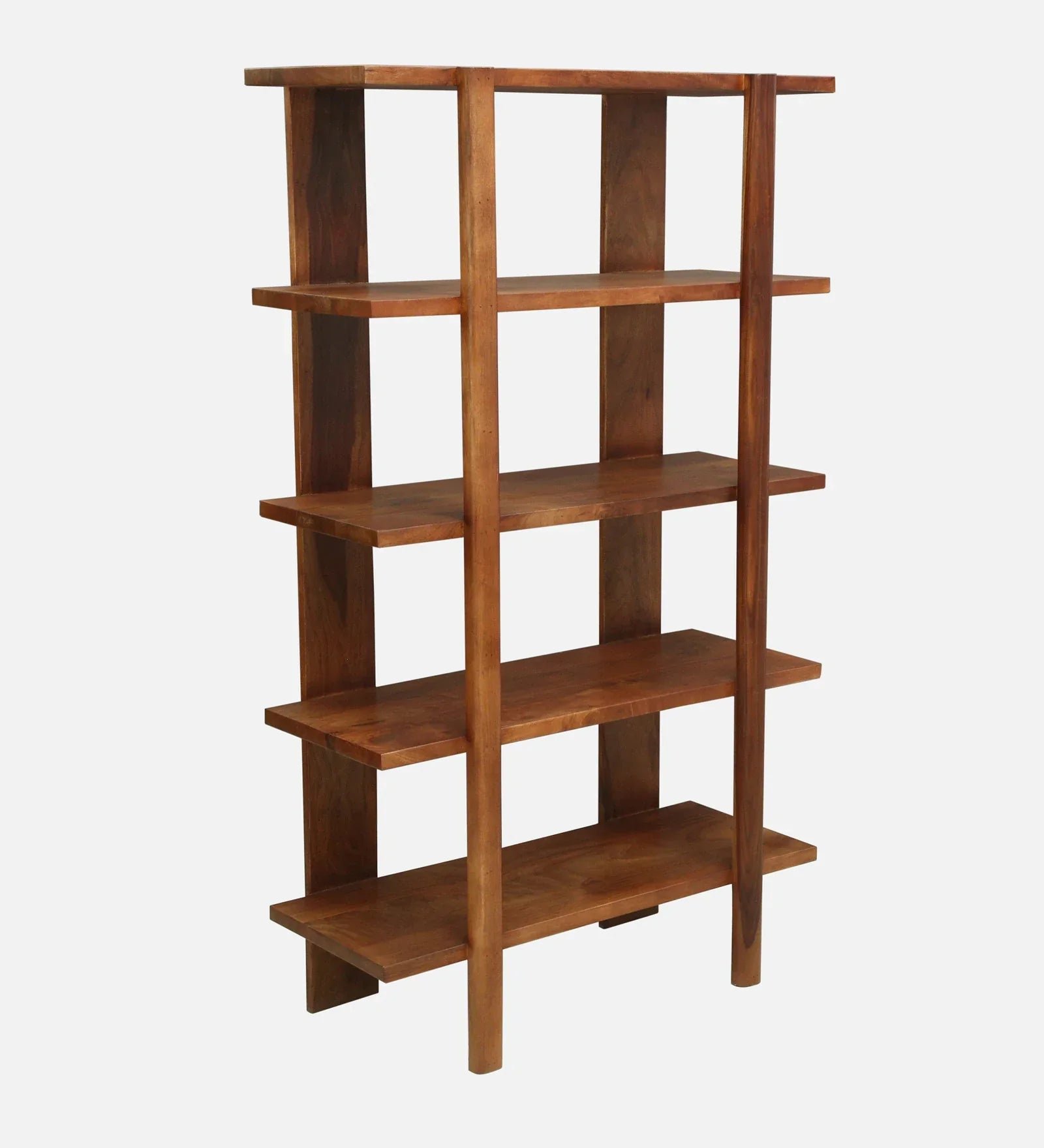 Mango Wood Book Shelf In Walnet Finish - Image 5