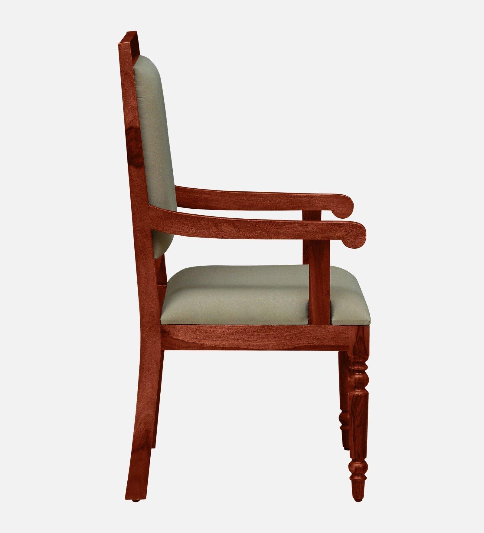 Warren Sheesham Wood Arm Chair In Honey Oak Finish - Image 8