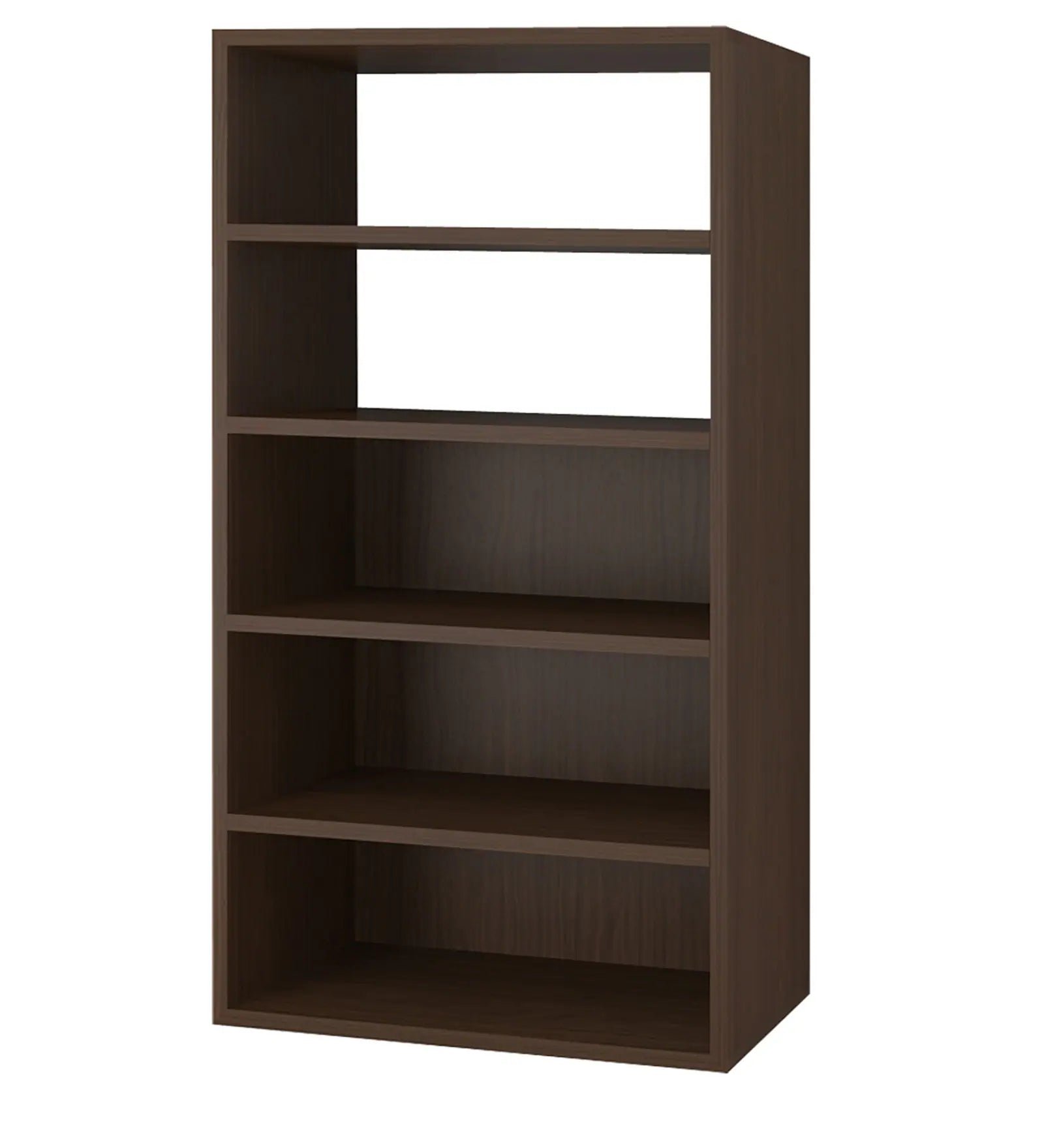Display Unit Cum Bookshelf In Coffee Walnut Finish - Image 2