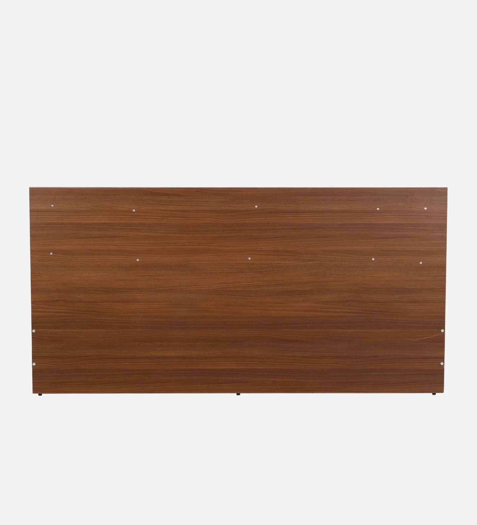 King size Bed in Planked Walnut Finish with Upholstered Headboard - Image 6