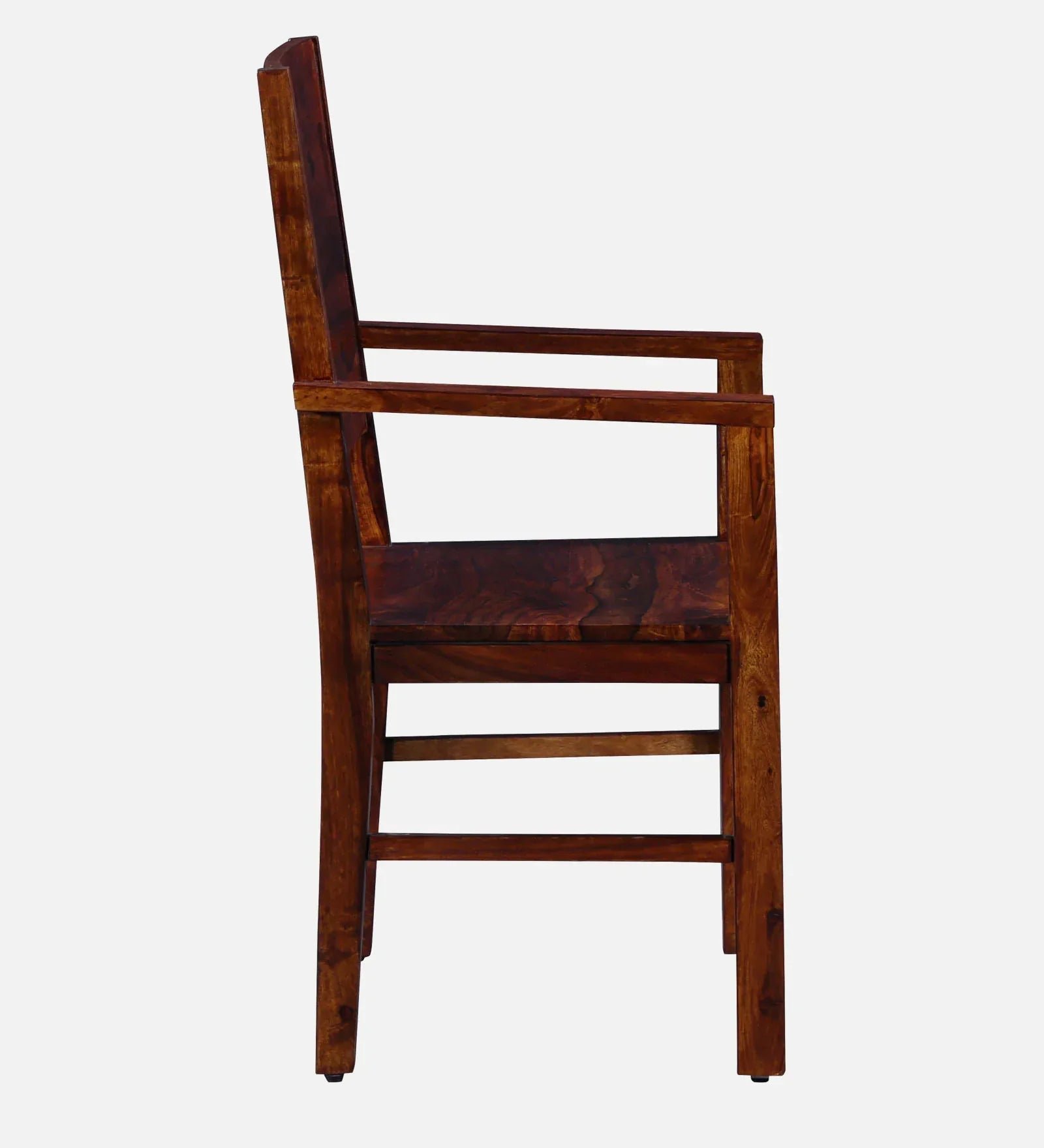 Oriel Sheesham Wood Arm Chair In Honey Oak Finish - Image 8