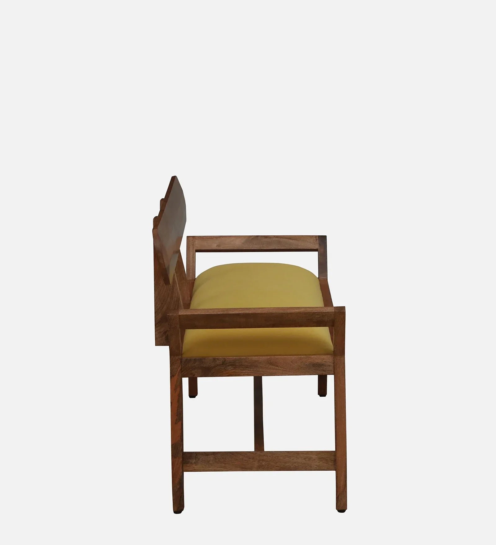 Mango Wood Settee In Natural Finish - Image 8