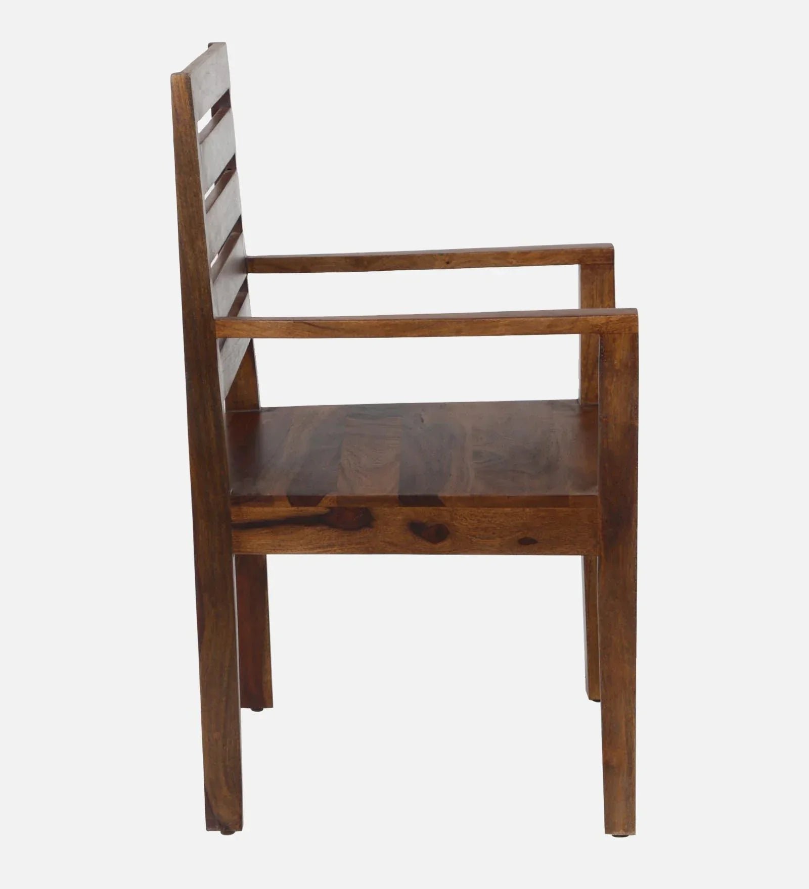 Stigen Sheesham Wood Arm Chair In Provincial Teak Finish - Image 7